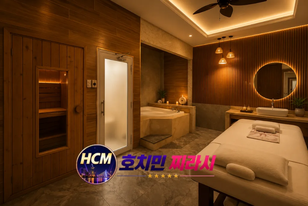 호치민 풍투이 마사지 VIP 룸 구성입니다.